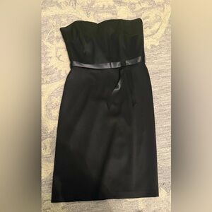 Black Strapless Sheath Dress for Cocktail Events